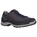 Lowa Hiking-Travel Shoes Toro Pro Low GTX (Velour-Nubuck leather, waterproof) navy blue/red Women