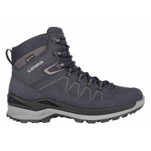 Lowa Hiking-Travel Shoes Toro Pro Mid GTX (Velour-Nubuck leather, waterproof) navy blue/brown Men