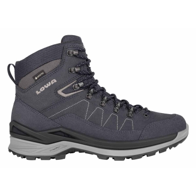 Lowa Hiking-Travel Shoes Toro Pro Mid GTX (Velour-Nubuck leather, waterproof) navy blue/brown Men