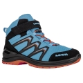 Lowa Hiking Shoes Maddox Mid GTX Junior (Textile/Synthetic, Waterproof) Blue/Orange Kids