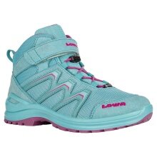 Lowa Hiking Shoes Maddox Mid GTX Junior (Textile/Synthetic, waterproof) Baltic Blue/Fuchsia Children