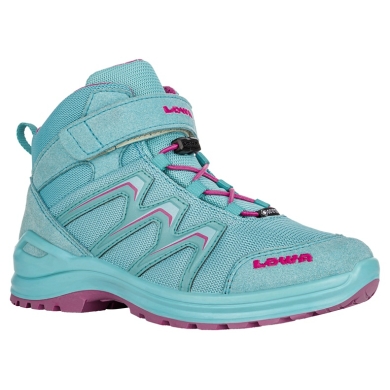 Lowa Hiking Shoes Maddox Mid GTX Junior (Textile/Synthetic, waterproof) Baltic Blue/Fuchsia Children