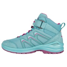 Lowa Hiking Shoes Maddox Mid GTX Junior (Textile/Synthetic, waterproof) Baltic Blue/Fuchsia Children