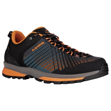 Lowa Walking Shoes Carezza GTX Low 2024 (Synthetic, Trekking, Waterproof) Anthracite Grey/Orange Men's