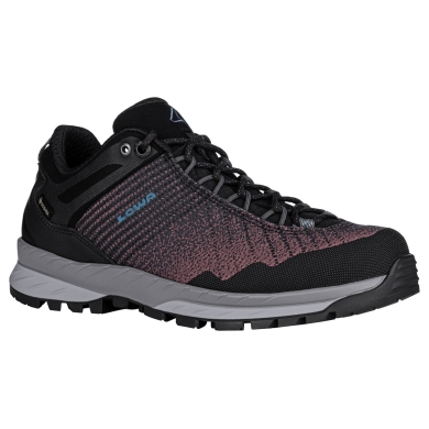 Lowa Walking Shoes Carezza GTX Low (Trekking, Textile/Synthetic, Waterproof) Black/Pink Ladies