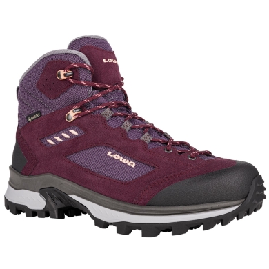 Lowa Hiking Shoes Corvara Mid GTX (Trekking, Suede/Textile, Waterproof) Grapefruit/Melon Ladies