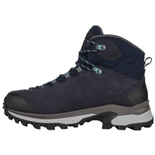 Lowa Hiking Shoes Corvara Mid GTX (Trekking, Suede/Textile, Waterproof) navy blue/arctic Women's