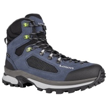 Lowa Hiking Shoes Corvara Mid GTX (Trekking, Suede/Textile, Waterproof) denim blue/grey Men's