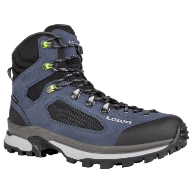 Lowa Hiking Shoes Corvara Mid GTX (Trekking, Suede/Textile, Waterproof) denim blue/grey Men's