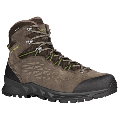 Lowa Hiking Boots Explorer II Mid GTX (Trekking, Travel, waterproof) slate brown/olive green Men