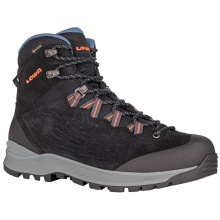 Lowa Hiking Shoes Explorer II Mid GTX (Trekking, Travel, waterproof) black/mandarin Women