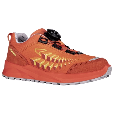 Lowa Hiking Shoes Ferrox Low GTX (Textile/Synthetic, Waterproof) Flame Red/Mustard Kids