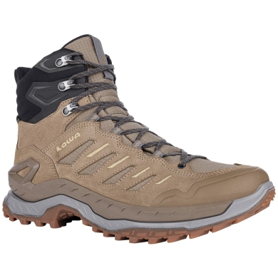 Lowa Hiking Shoes Innovo Mid GTX (All-Terrain, Suede, Waterproof) brown/grey Men's