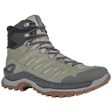 Lowa Hiking Shoes Innovo Mid GTX (All-Terrain, Suede, Waterproof) Sea Grass/Dune Men's