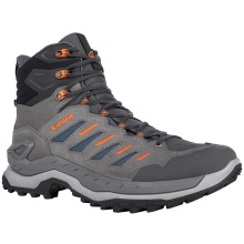 Lowa Hiking Shoes Innovo Mid GTX (All-Terrain, Suede, Waterproof) Dark Grey/Petrol Men