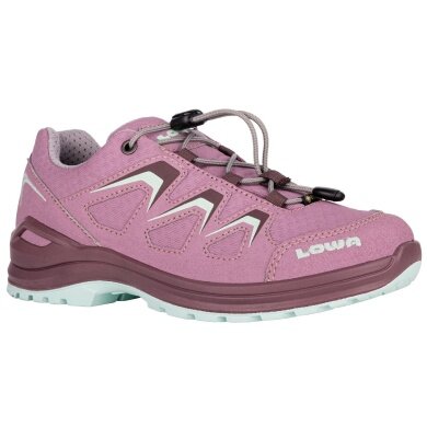 Lowa Hiking Shoes Innox Evo GTX LO (Textile/Synthetic, waterproof) orchid pink/jade green Girls