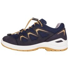 Lowa Hiking Shoes Innox Evo GTX LO (Textile/Synthetic, waterproof) navy blue/curry yellow Kids