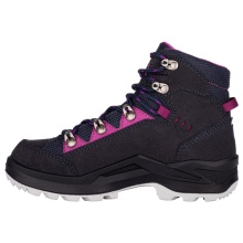 Lowa Hiking Shoes Kody Evo GTX Mid Junior (Suede, Waterproof) Navy Blue/Berry Children