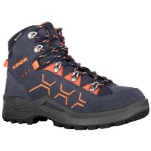 Lowa Hiking Shoes Kody Evo GTX Mid Junior (Suede, Waterproof) Steel Blue/Orange Kids