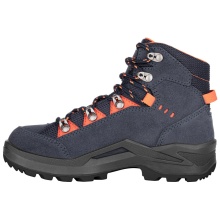 Lowa Hiking Shoes Kody Evo GTX Mid Junior (Suede, Waterproof) Steel Blue/Orange Kids