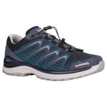 Lowa Hiking Shoes Maddox Low GTX (Multifunctional, Textile/Synthetic, Waterproof) Steel Blue/Pink Women