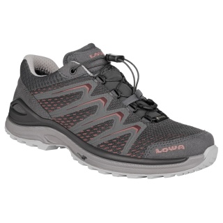 Lowa Hiking Shoes Maddox Low GTX (Multifunction, Textile/Synthetic, waterproof) graphite grey/grape Women