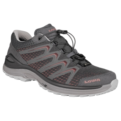 Lowa Hiking Shoes Maddox Low GTX (Multifunction, Textile/Synthetic, waterproof) graphite grey/grape Women