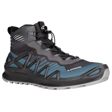 Lowa Hiking Shoes Merger Mid GTX (All-Terrain, Synthetic/Textile, waterproof) steel blue/anthracite grey Men