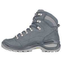 Lowa Hiking Shoes Renegade Evo Mid GTX (All-Terrain, Nubuck Leather, Waterproof) Steel Blue/Pink Ladies