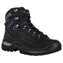 Lowa Hiking Shoes Renegade Evo Mid GTX (All-Terrain, Nubuck Leather, Waterproof) Black/Blue Ladies