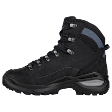 Lowa Hiking Shoes Renegade Evo Mid GTX (All-Terrain, Nubuck Leather, Waterproof) Black/Blue Ladies