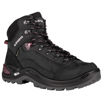 Lowa Hiking Boots Renegade Mid GTX (All-Terrain, Nubuck leather, waterproof) black/purple Women