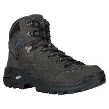 Lowa Renegade Mid GTX Walking Shoes (All-Terrain, Nubuck Leather, Waterproof) 2024 Anthracite Grey/Steel Blue Men's