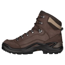 Lowa Renegade Mid Wide GTX Walking Boots (All-Terrain, Nubuck Leather, Waterproof, Wide) Espresso Brown Men's