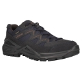 Lowa Hiking Shoes Sirkos Evo Low GTX (Suede/Textile, Waterproof) Navy/Brown Men's