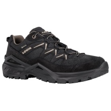 Lowa Walking Shoes Sirkos Evo Low GTX (Suede/Textile, waterproof) black/dune Men's