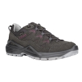 Lowa Hiking Shoes Sirkos Evo Low GTX (Suede/Textile, Waterproof) Anthracite Grey/Berry Ladies