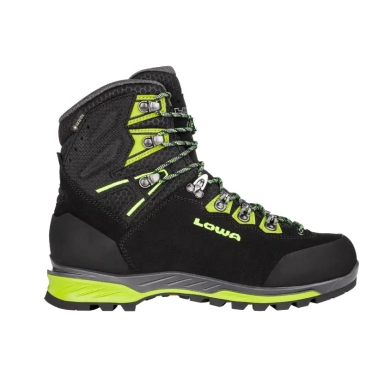 Lowa Hiking Shoes Ticam Evo GTX (Trekking, Nubuck Leather, waterproof) black/lime green Men