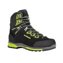 Lowa Hiking Shoes Ticam Evo GTX (Trekking, Nubuck Leather, waterproof) black/lime green Men