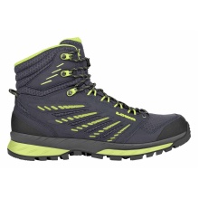 Lowa Hiking Shoes Trek Evo Mid GTX (Trekking, Synthetic/Textile, waterproof) navy blue/lime green Men