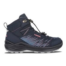 Lowa Hiking Shoes Zirrox GTX MID Junior (Multifunction, waterproof) navy blue/pink Kids