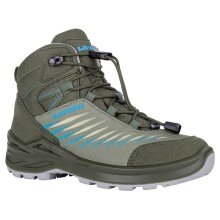 Lowa Hiking Shoes Zirrox II GTX MID Junior (Multifunctional, waterproof) olive green/sky blue children