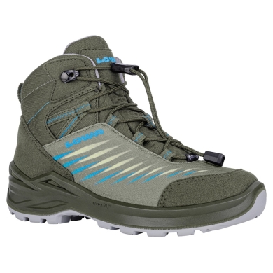 Lowa Hiking Shoes Zirrox II GTX MID Junior (Multifunctional, waterproof) olive green/sky blue children