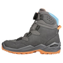 Lowa winter shoes Firo GTX (textile/synthetic, waterproof) anthracite grey/turquoise Children