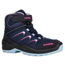 Lowa Winter Shoes Maddox Warm GTX Kid (waterproof) navy blue/berry Children