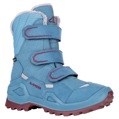 Lowa Winter Shoes Milo Evo GTX High (Textile/Synthetic, waterproof) turquoise blue children