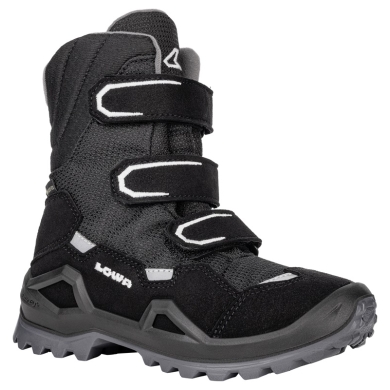 Lowa Winter Shoes Milo Evo GTX High (Textile/Synthetic, waterproof) black/grey Children