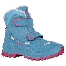 Lowa Winter Shoes Milo Evo Mid GTX (Textile/Synthetic, waterproof) turquoise/fuchsia Children