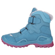 Lowa Winter Shoes Milo Evo Mid GTX (Textile/Synthetic, waterproof) turquoise/fuchsia Children