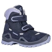 Lowa Winter Shoes Milo Evo Mid GTX (Textile/Synthetic, waterproof) navy blue/lavender Children